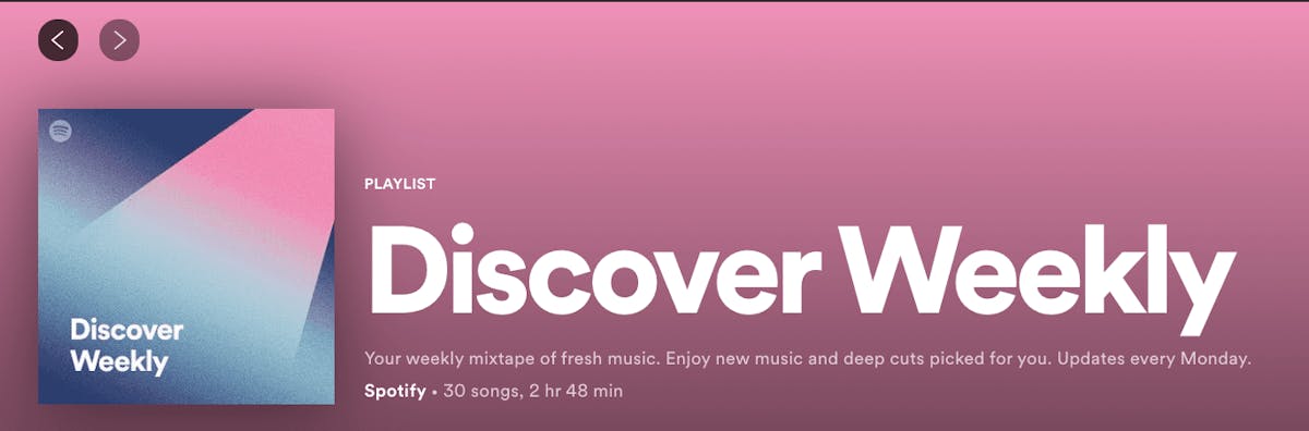 spotify discover weekly playlist