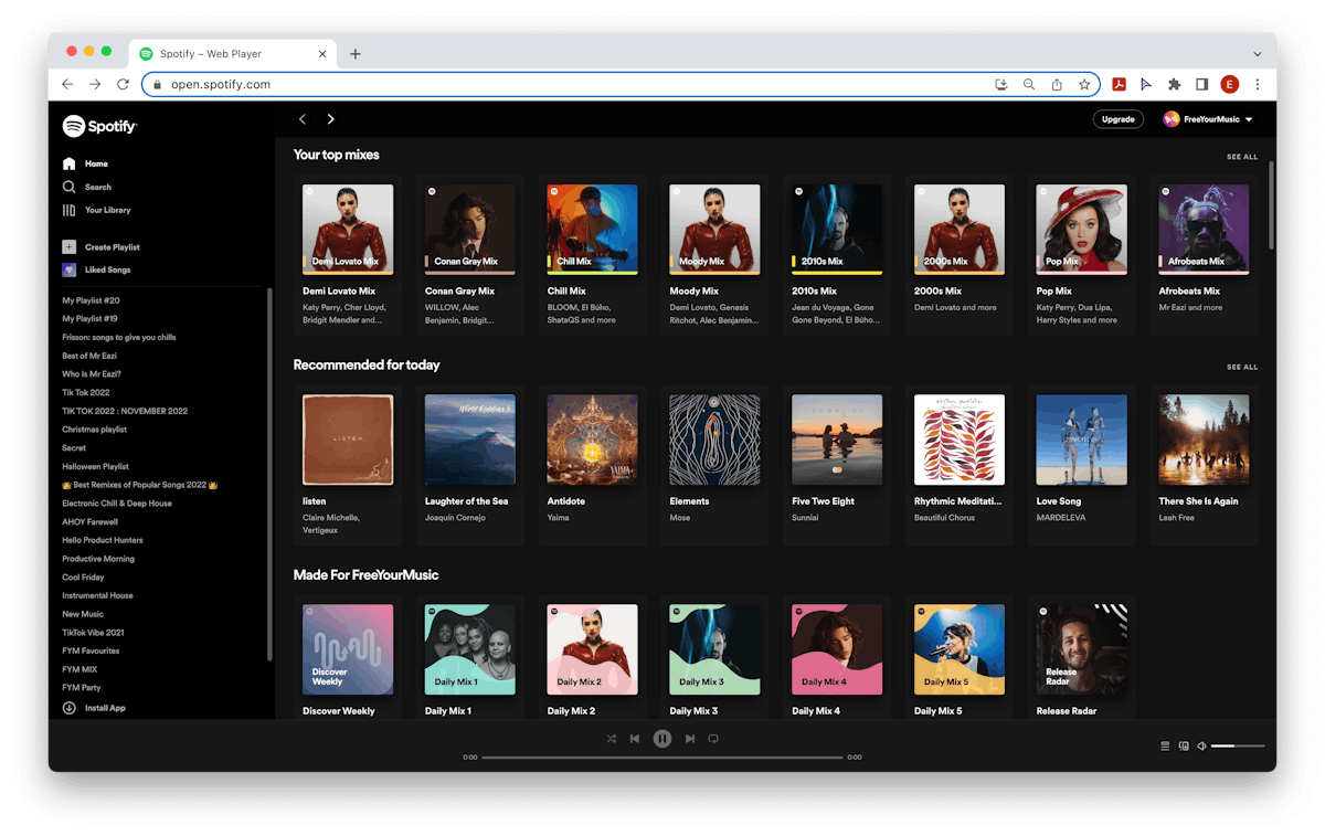 Spotify launches new interface for web player and desktop app